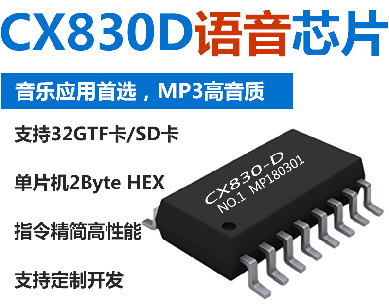CX830D语音芯片的特征优势与应用范围